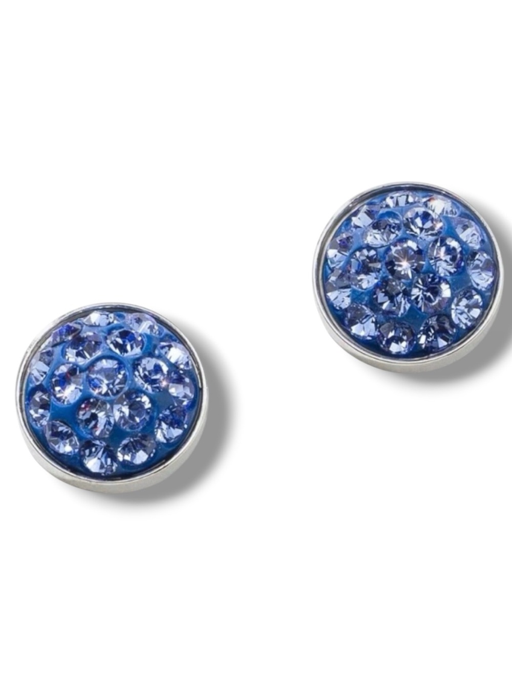 Touchstone Crysral Sapphire Crystal Ceralun™ September Birthstone Post Earrings